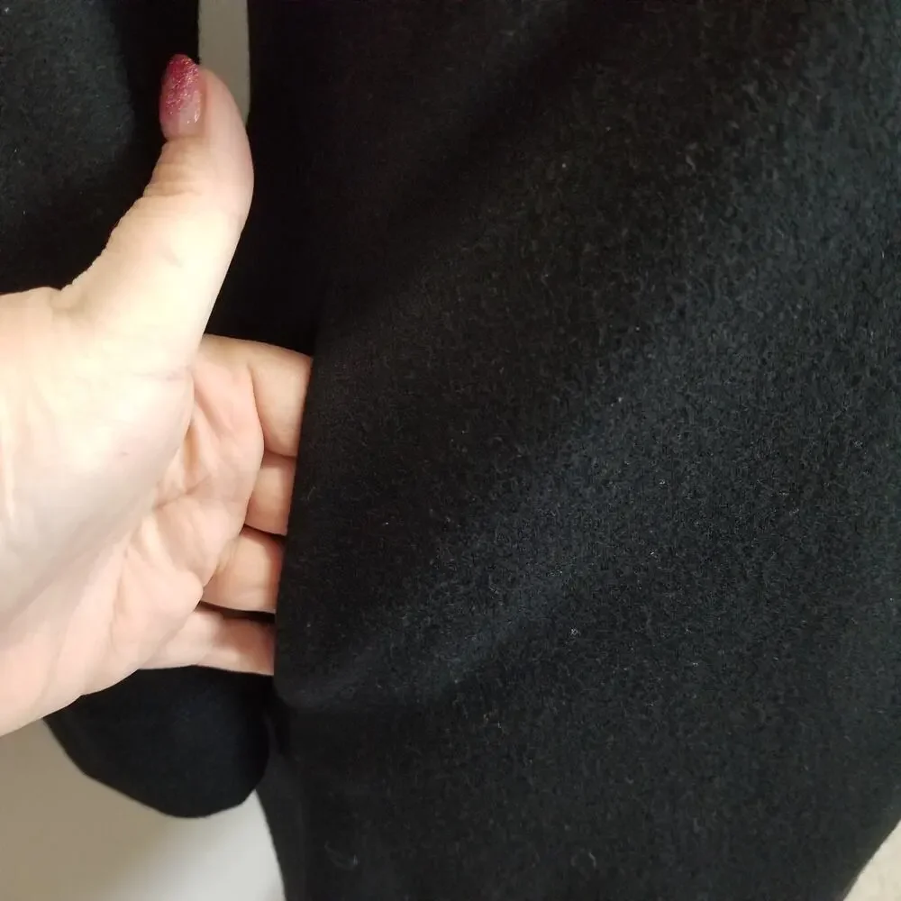 Oska Danielle Jacket 532 Size 1 Black Virgin Wool Peplum Waistcoat Legenlook